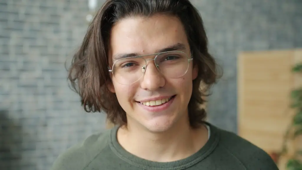 young man looking at camera
